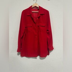 TanJay Vibrant Red Blouse